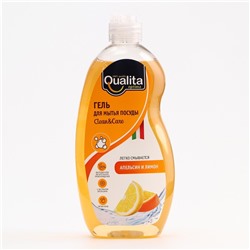 Средство для мытья посуды Qualita Lemon & Orange, 500 мл